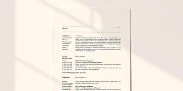 ausformulierter lebenslauf